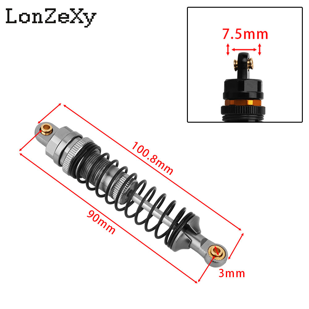 LONZEXY Oil Shock Absorber Set for 1/10 Traxxas Slash
