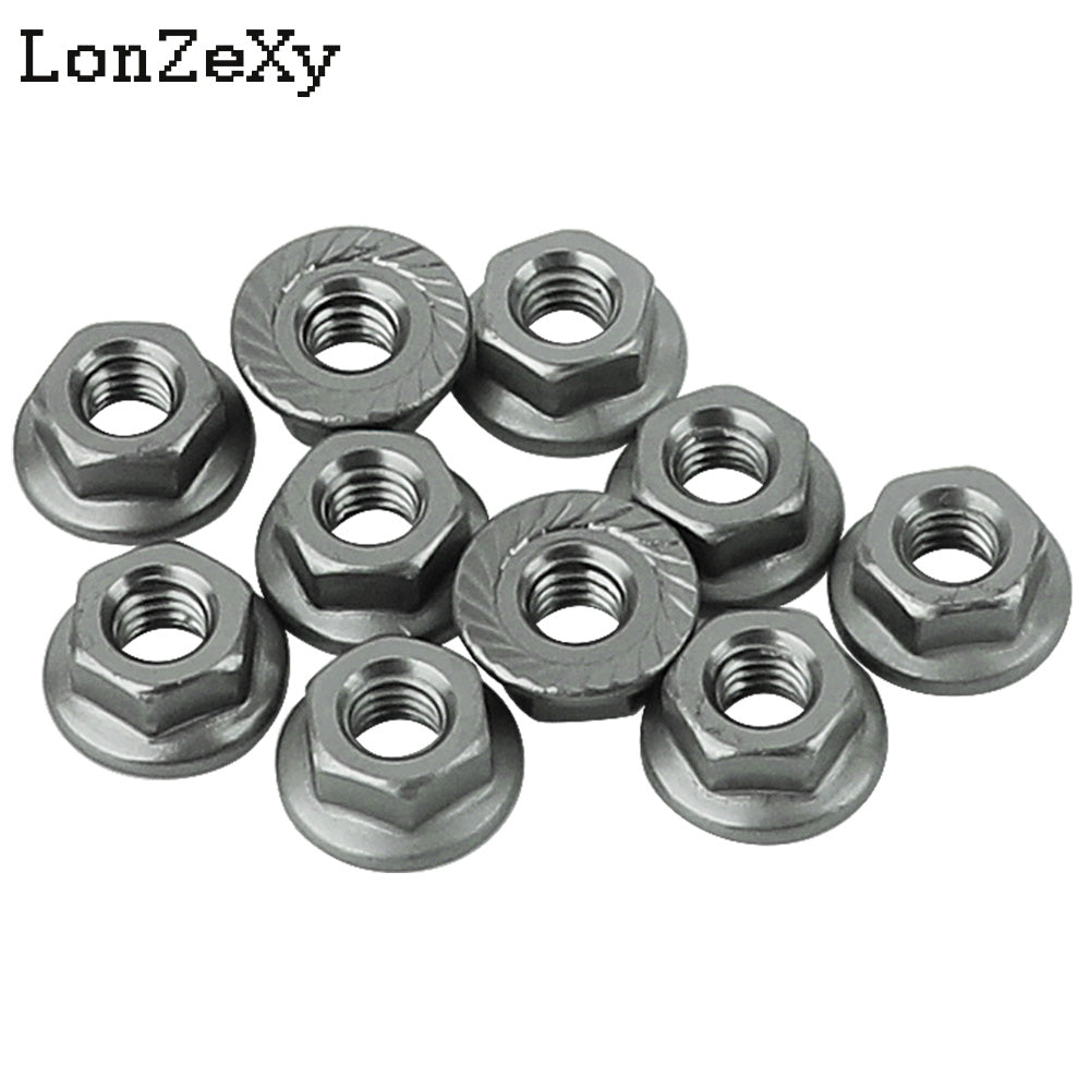 LONZEXY Aluminum Lock Nuts  with Flange Nylon Insert  for RC