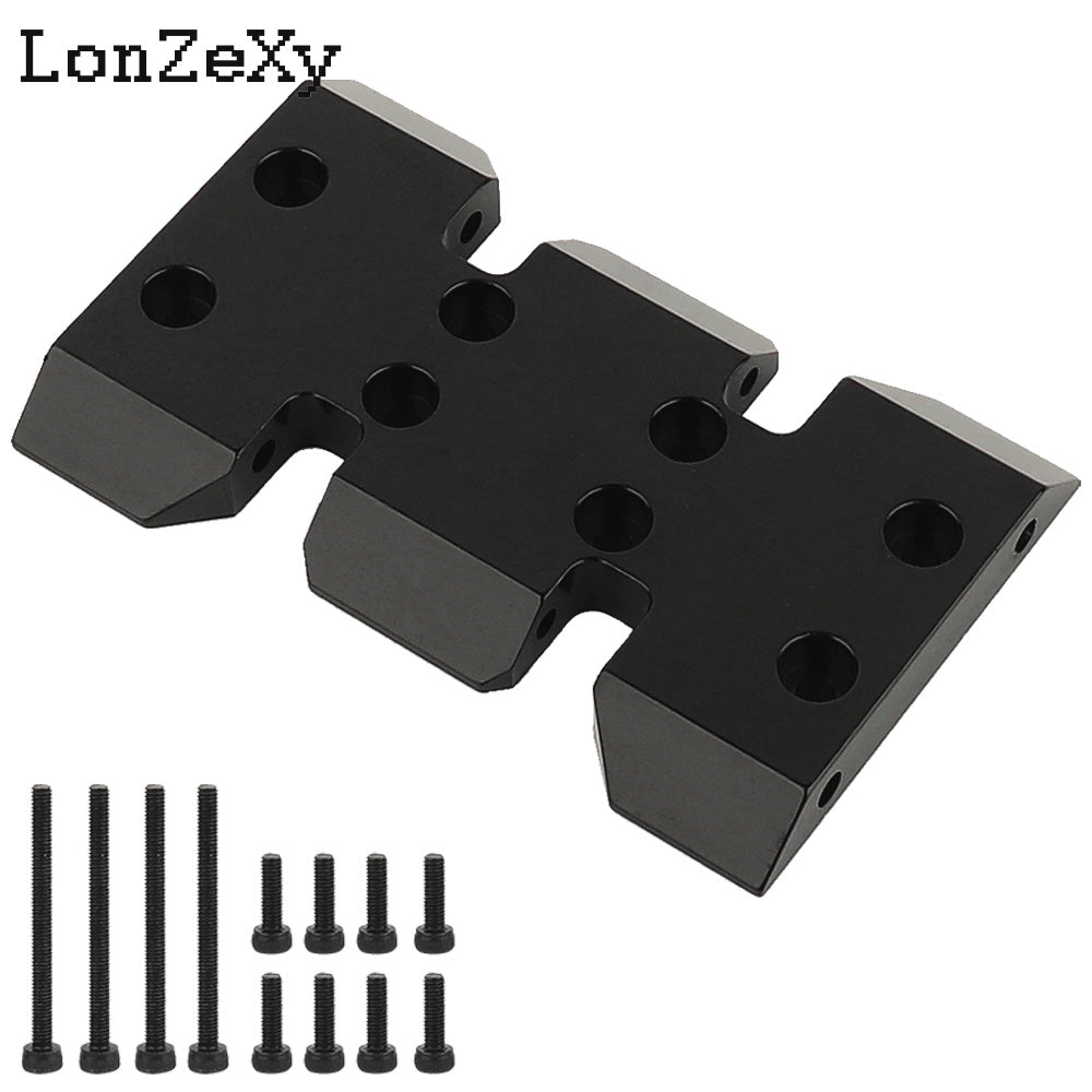 LONZEXY Transmission Mount Gearbox Skid Plate for SCX10