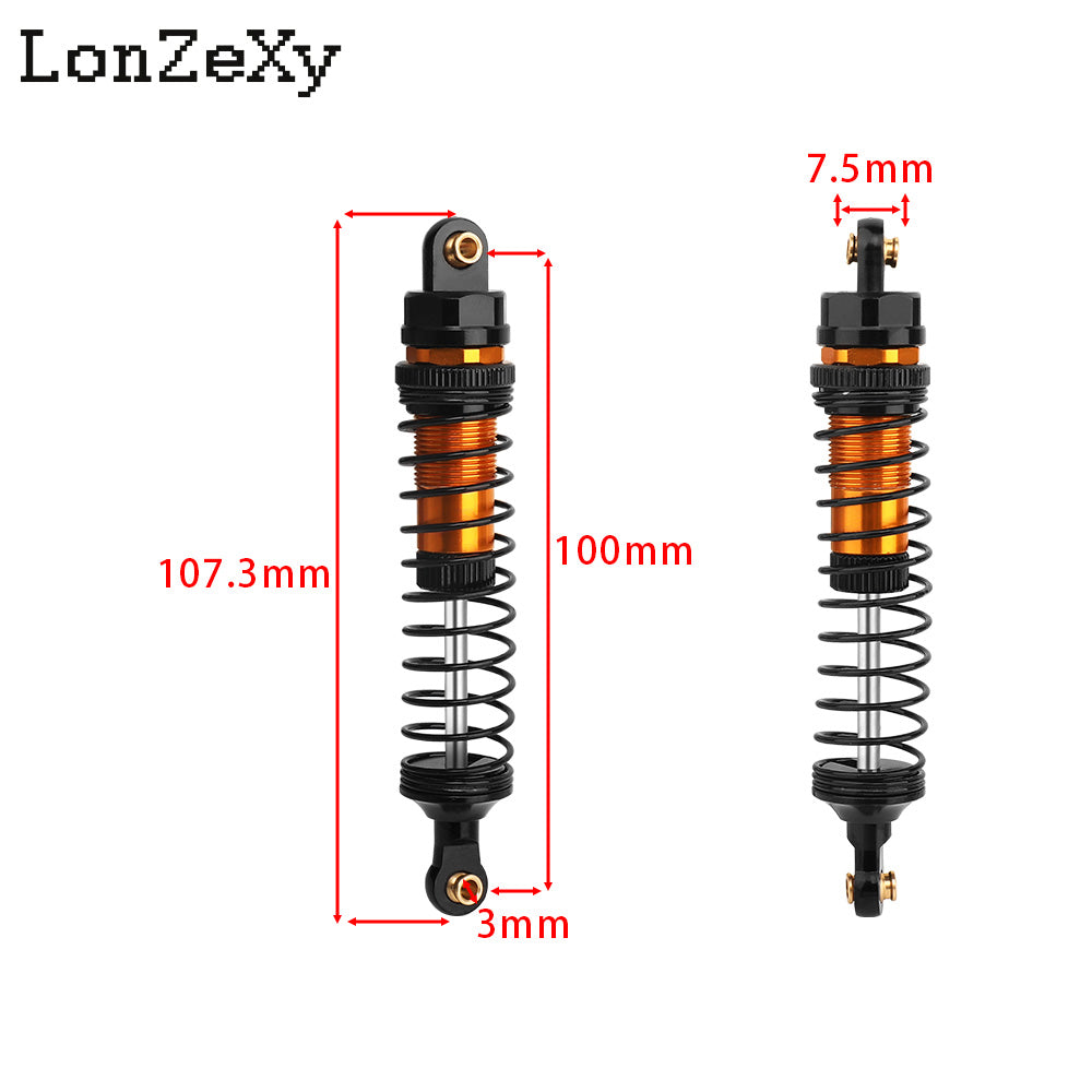 LONZEXY Oil Shock Absorber Set for 1/10 Traxxas Slash