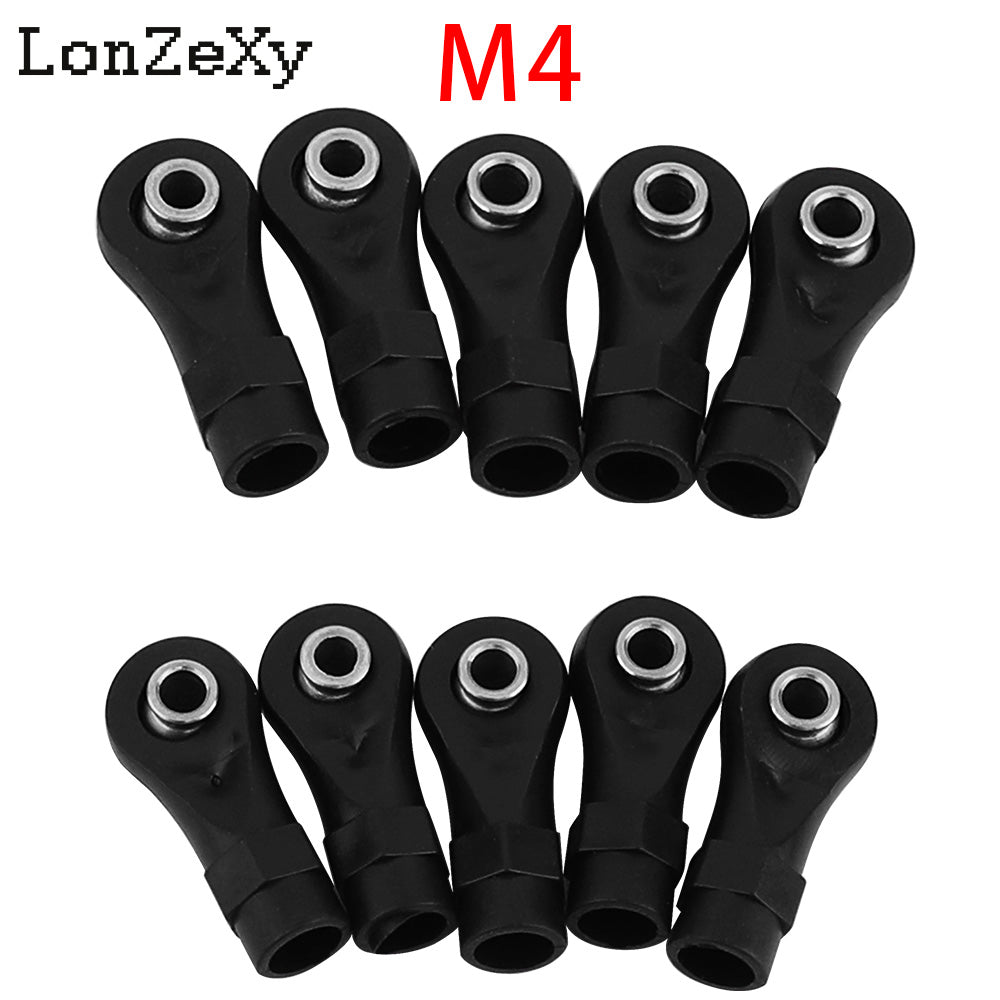 LONZEXY 10pcs Link Rod End  Ball Joint Head For Traxxas 1/10