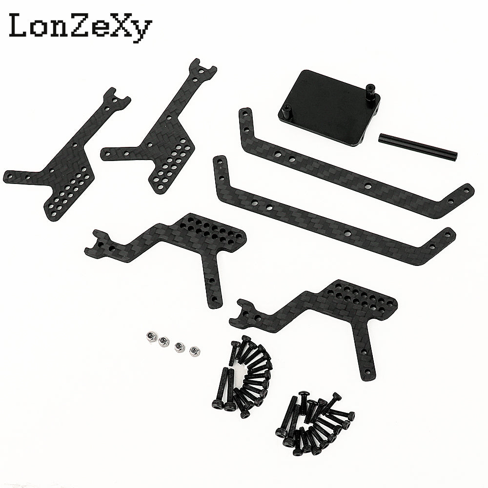 LONZEXY Universal LCG Chassis Frame Kit for 1/18 TRX4M (Aluminum)