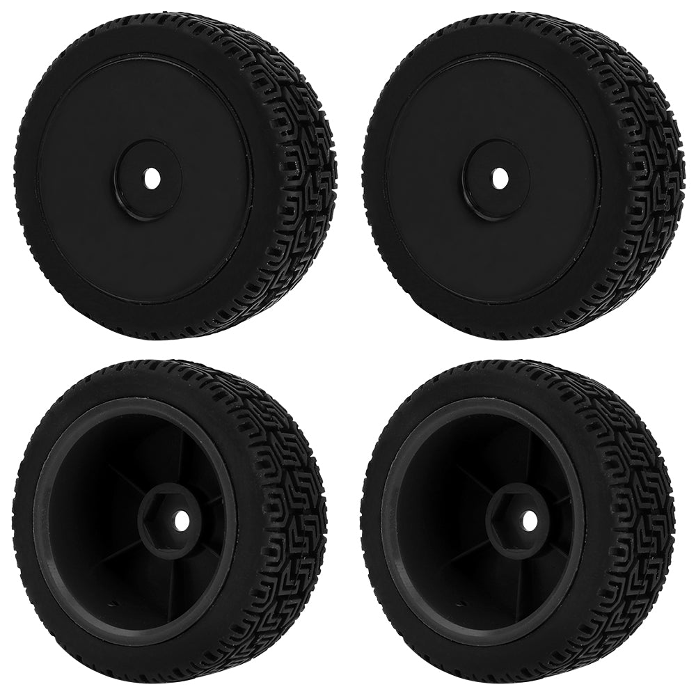 1/10 RC On-Road Buggy Wheels 37g All-Terrain Rubber Tires Multi Color Rim RC Car Racing Upgrade Parts