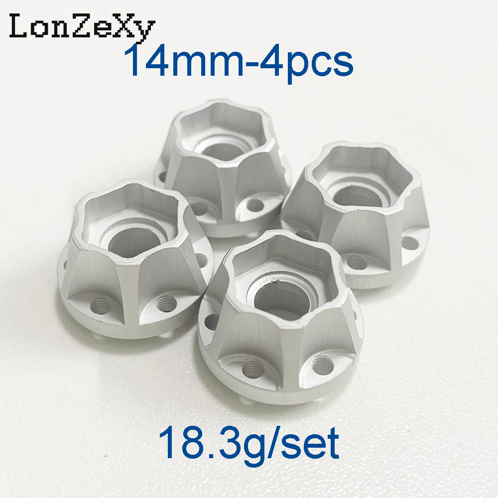 LONZEXY Metal Adapters Hex for 1.9inch 2.2inch Wheel Rim 4Pcs for Scx10 Trx4 Wraith