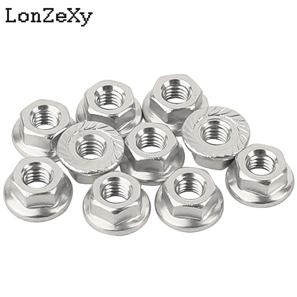 LONZEXY Aluminum Lock Nuts  with Flange Nylon Insert  for RC