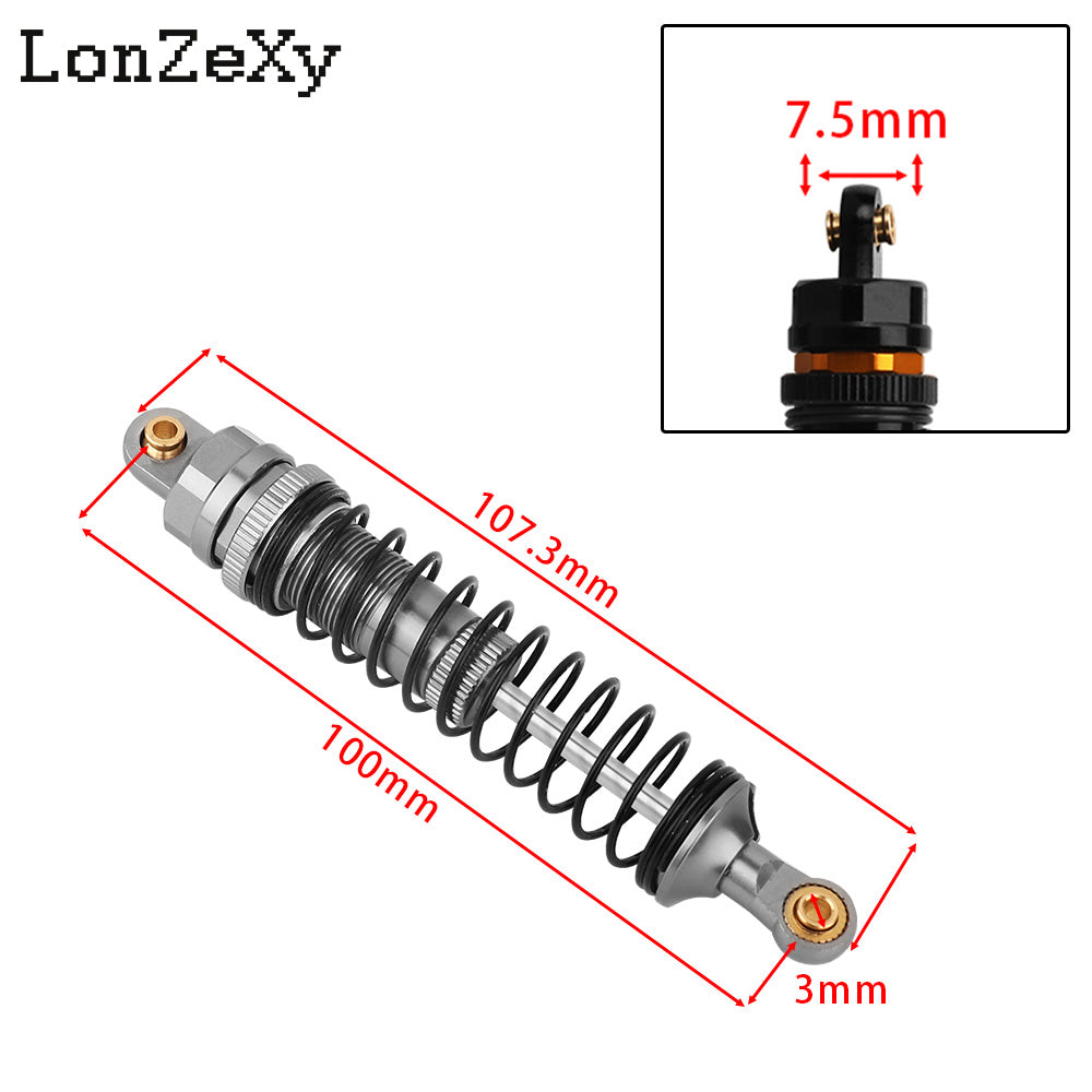 LONZEXY Oil Shock Absorber Set for 1/10 Traxxas Slash