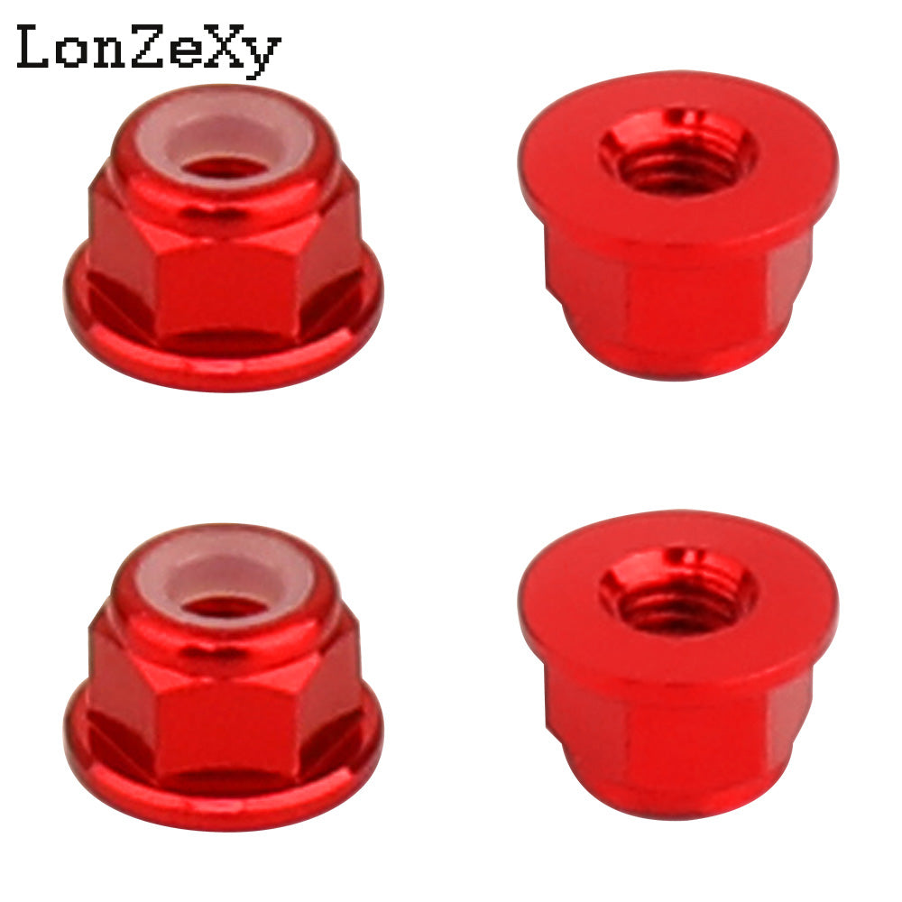 LONZEXY M3 Aluminum Alloy Flange Lock Nuts for DIY FPV Drone RC