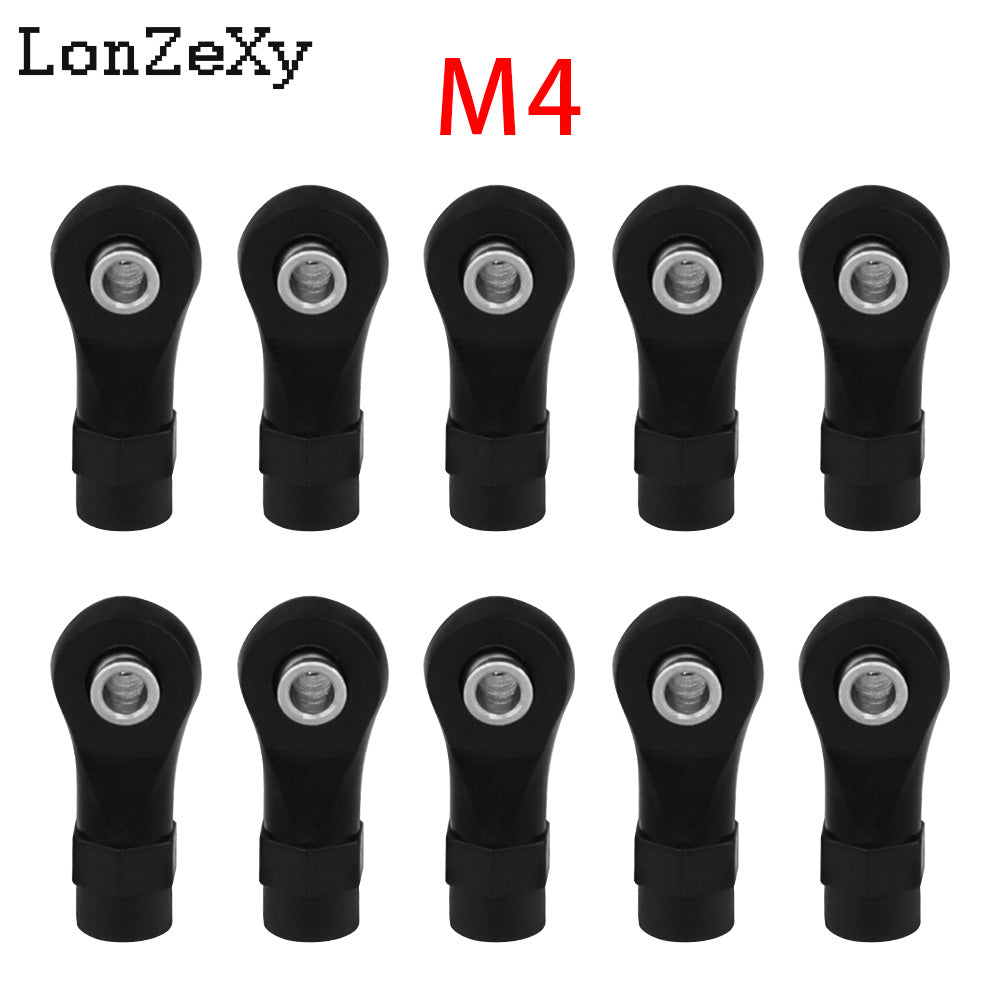 LONZEXY 10pcs Link Rod End  Ball Joint Head For Traxxas 1/10