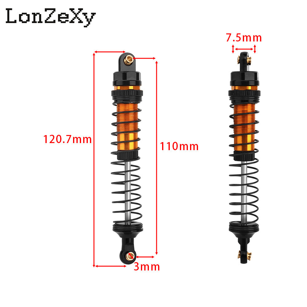 LONZEXY Oil Shock Absorber Set for 1/10 Traxxas Slash