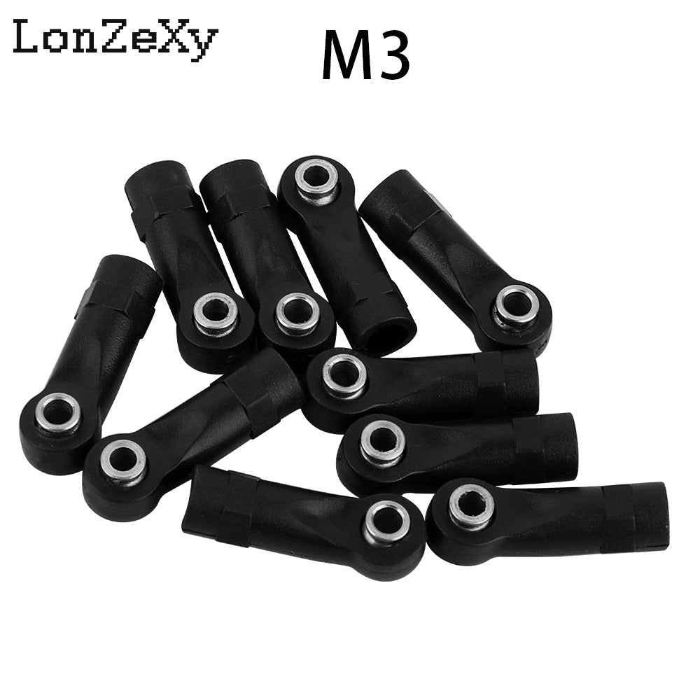 LONZEXY 10pcs Link Rod End  Ball Joint Head For Traxxas 1/10