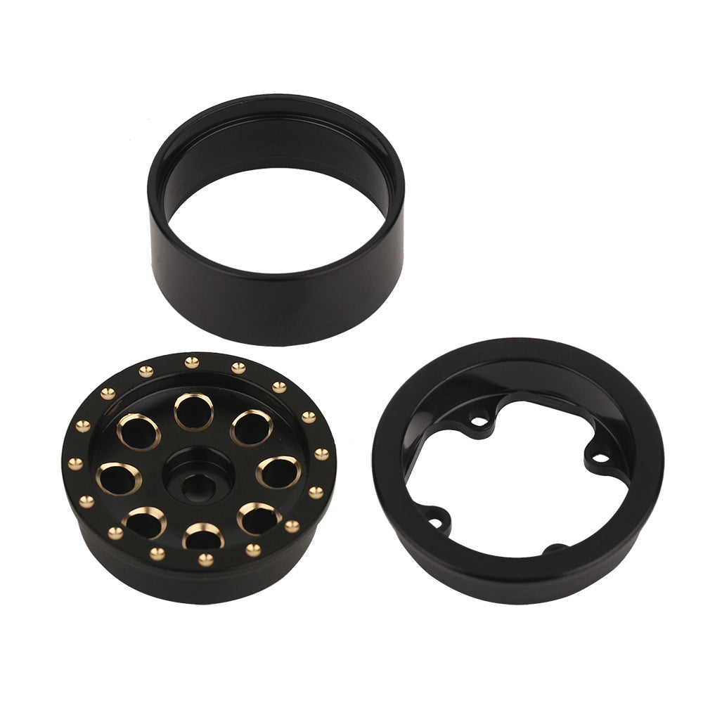 LonZeXy 1/18 1/24 RC Crawler Brass Wheel Hub 4Pcs Total 175g Metal Heavy Weight Wheel Rims RC Model Car Upgrade Parts