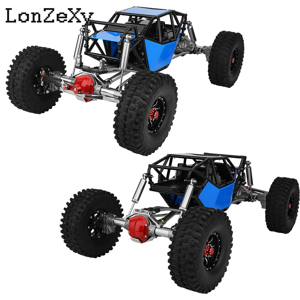 LONZEXY Wheelbase 310mm  Frame Chassis+Nylon Tube Roll Cage for SCX10
