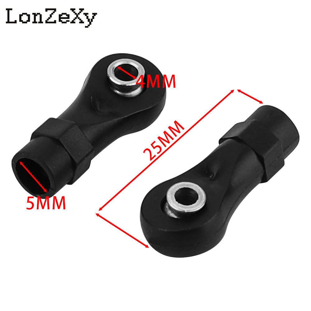 LONZEXY 10pcs Link Rod End  Ball Joint Head For Traxxas 1/10