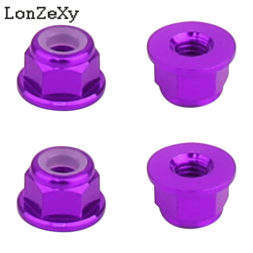 LONZEXY M3 Aluminum Alloy Flange Lock Nuts for DIY FPV Drone RC