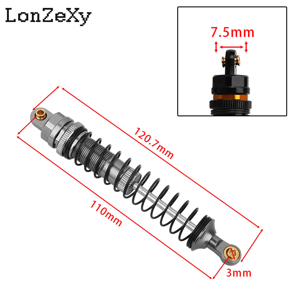 LONZEXY Oil Shock Absorber Set for 1/10 Traxxas Slash