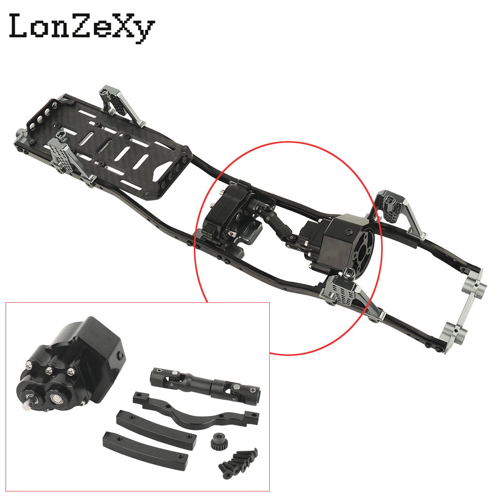 LONZEXY Carbon Fiber Frame Gearboxes for SCX10 SCX10 II