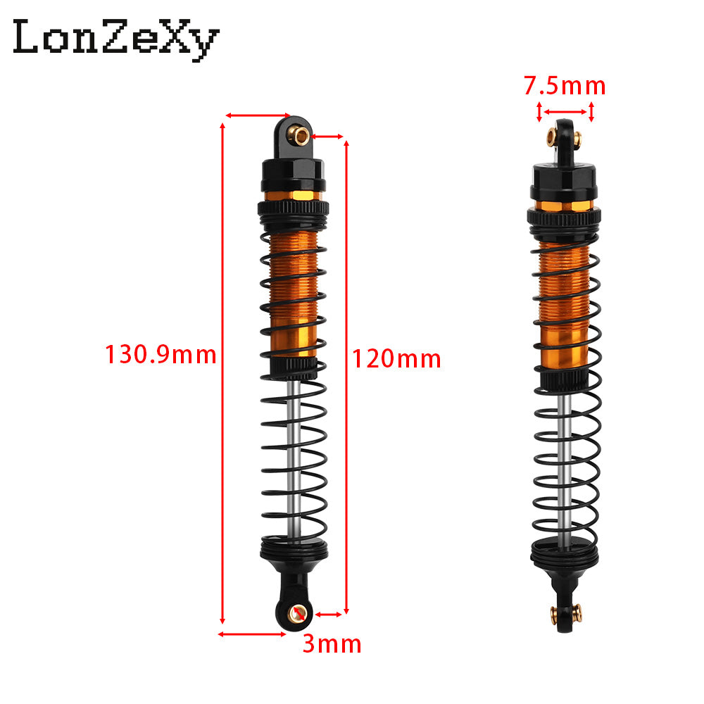 LONZEXY Oil Shock Absorber Set for 1/10 Traxxas Slash