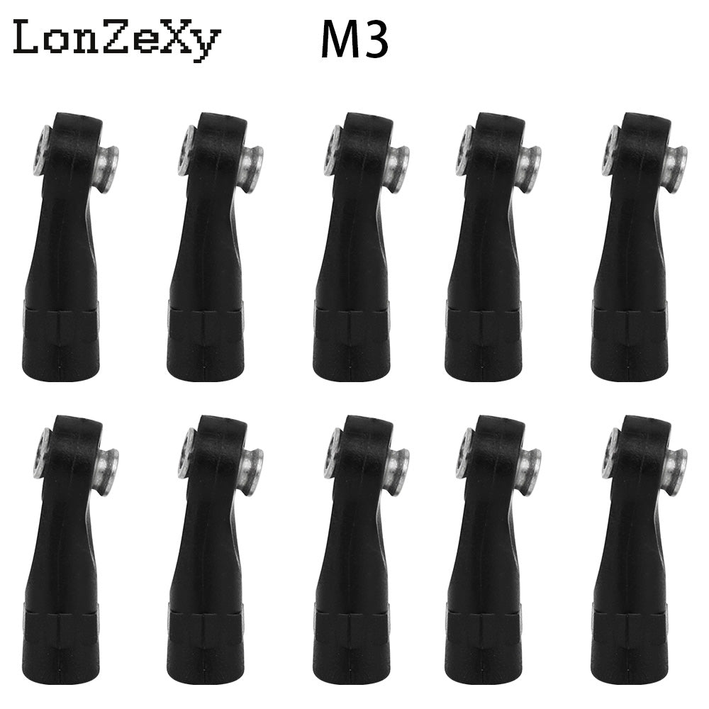 LONZEXY 10pcs Link Rod End  Ball Joint Head For Traxxas 1/10