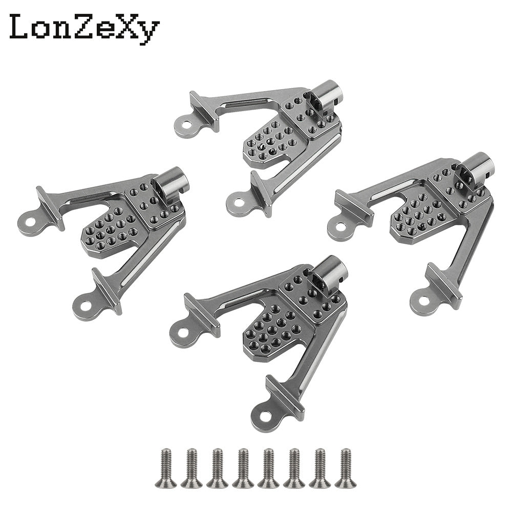LONZEXY Aluminum Shock Bracket Mount 4pcs for SCX10 II