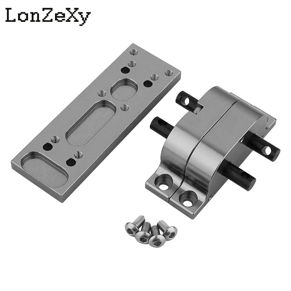LONZEXY Metal Alloy Transmission with Mount Plate for SCX10