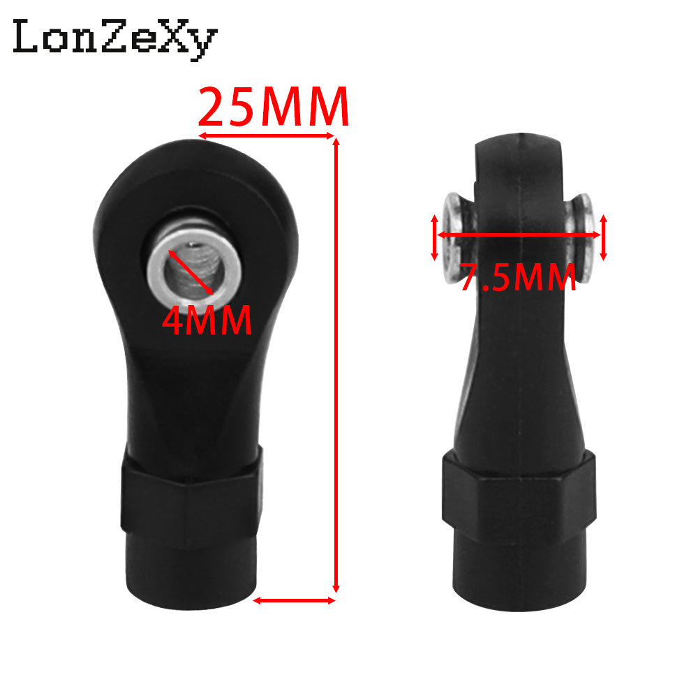 LONZEXY 10pcs Link Rod End  Ball Joint Head For Traxxas 1/10