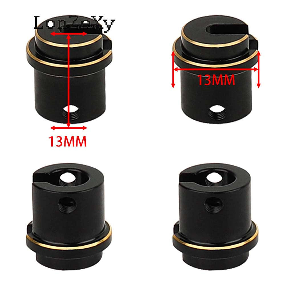 LONZEXY Brass Front Steering Knuckles for SCX10 II
