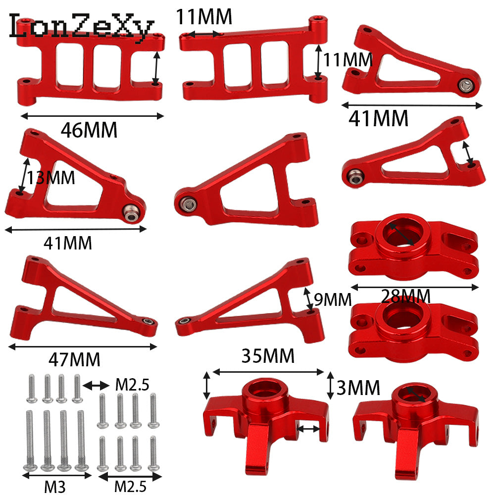 LONZEXY Metal Swing Arm +Steering Cup  Set For Mjx 1/14