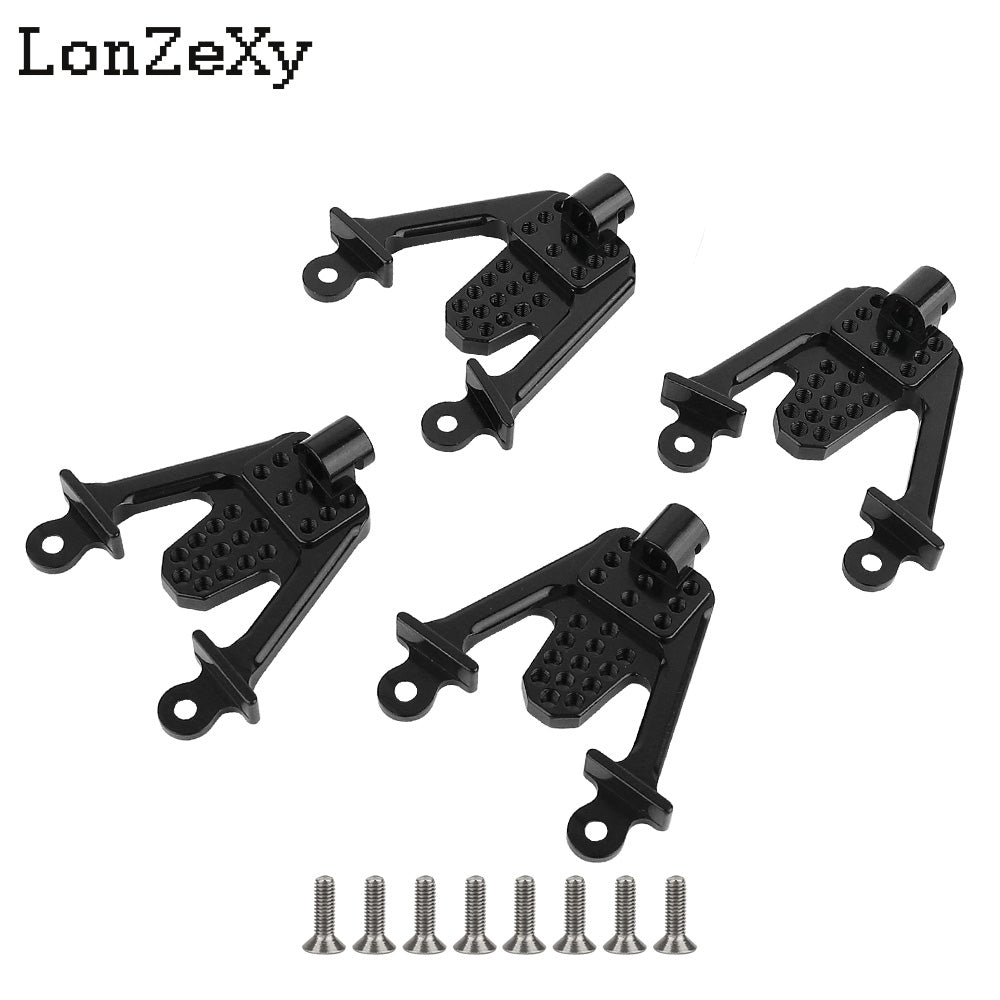 LONZEXY Aluminum Shock Bracket Mount 4pcs for SCX10 II