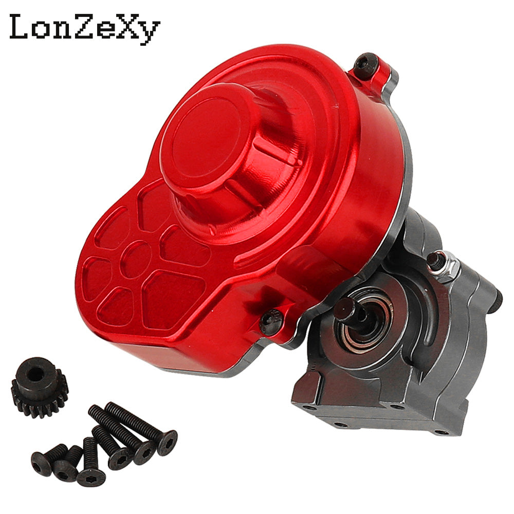LONZEXY Complete Metal Transmission Gearbox+Gear for SCX10