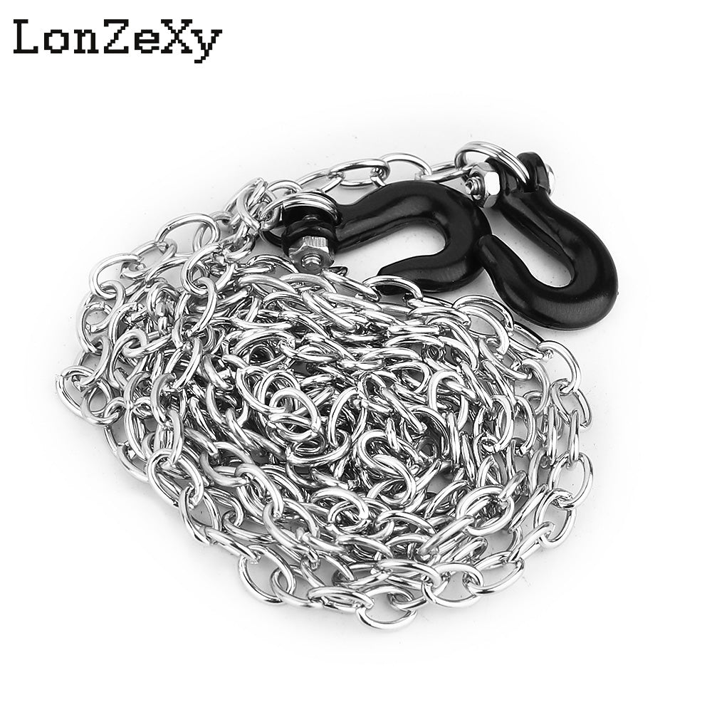 LONZEXY Metal Trailer Chain for SCX10