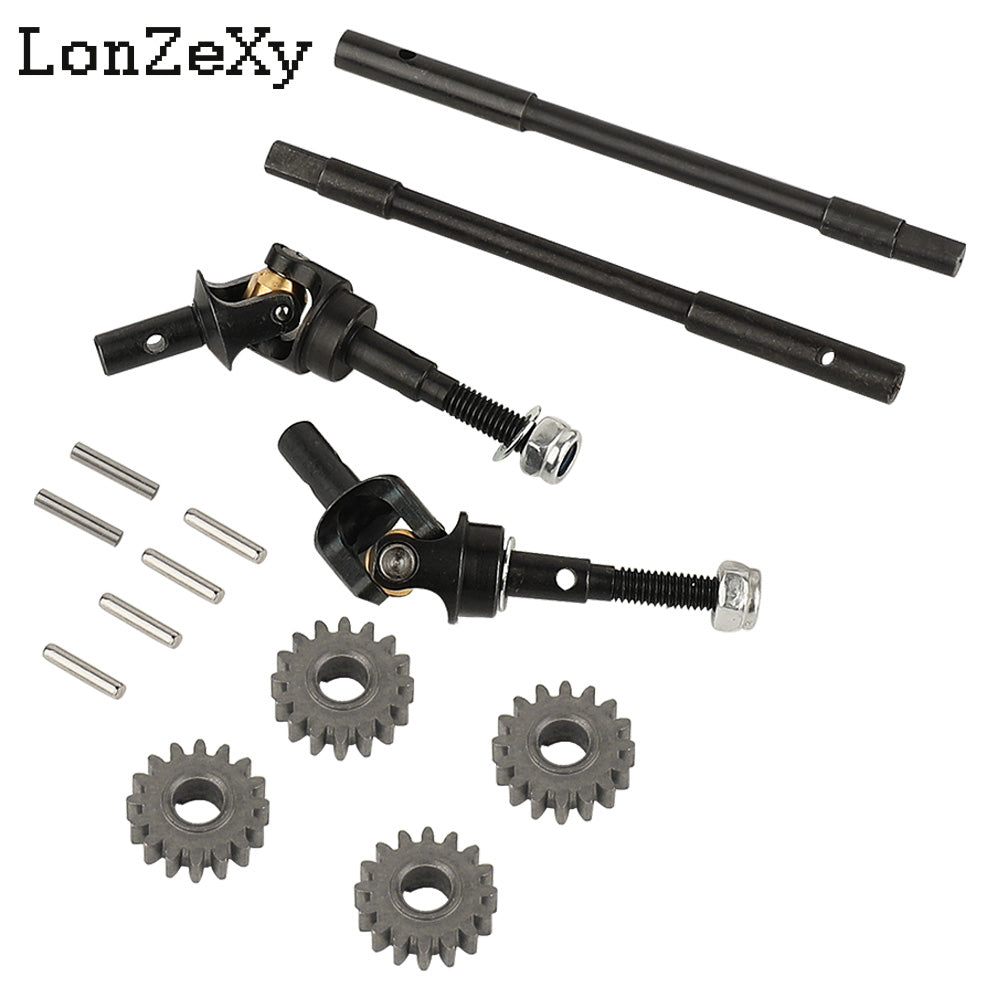 LONZEXY Axle Shaft with Gear for 1/10 SCX10 III