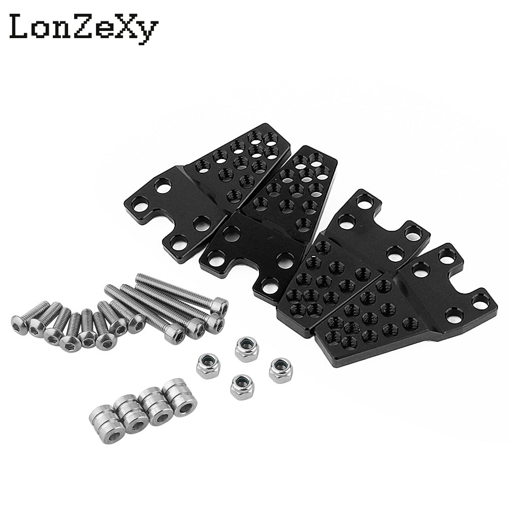 LONZEXY Metal Adjust Height Angle Stand Suspension Kit 4Pcs  for TRX-4 SCX10 SCX10-II