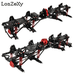 LONZEXY 8×8 Carbon Fiber Frame + Complete Axle + Front Gearbox for SCX24