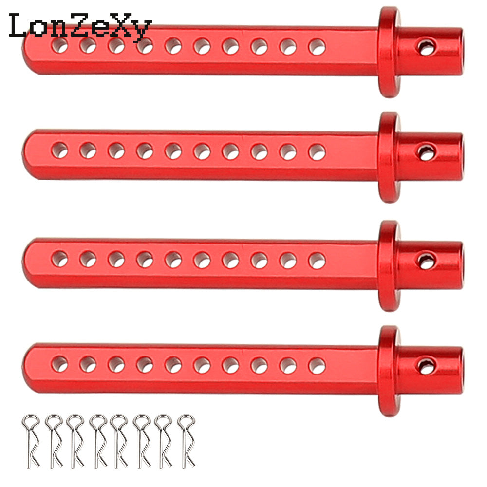 Lonzexy Metal Body Post Mount Pillar with R Pins for SCX10