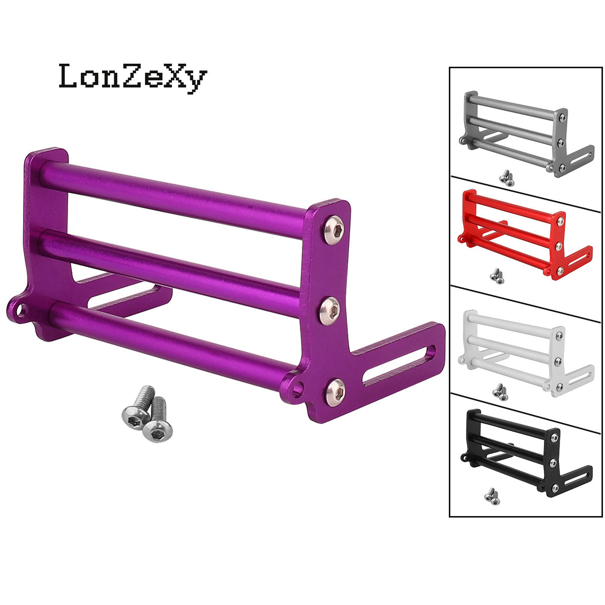 LONZEXY Aluminum Alloy Bumper for LCG TRX4 SCX10