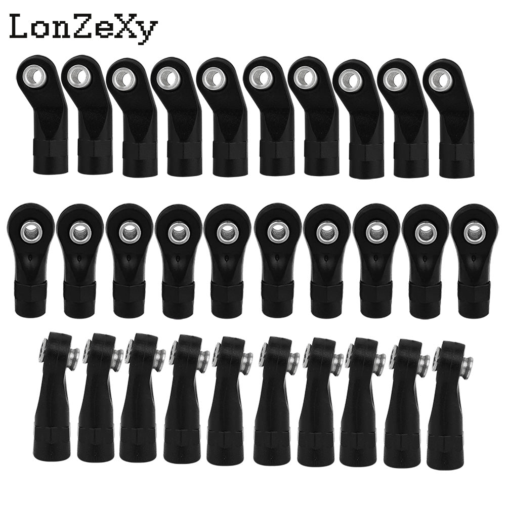 LONZEXY 10pcs Link Rod End  Ball Joint Head For Traxxas 1/10