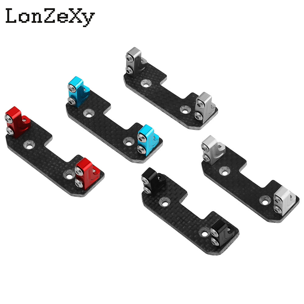 LONZEXY Aluminum Alloy Servo Mount + Carbon Fiber for SCX10
