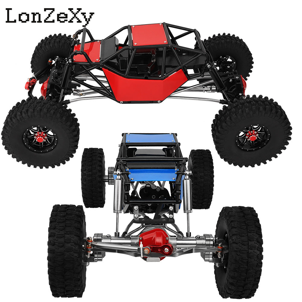 LONZEXY Wheelbase 310mm  Frame Chassis+Nylon Tube Roll Cage for SCX10