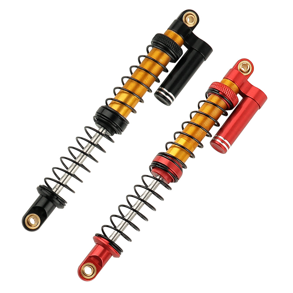LonZeXy 1/10 RC Crawler Metal Piggyback Shock Absorber 90/95/100/105/110/115mm Oil Damper Negative Pressure Shock For SCX10 TRX4 D90 RC Car Upgrade Parts