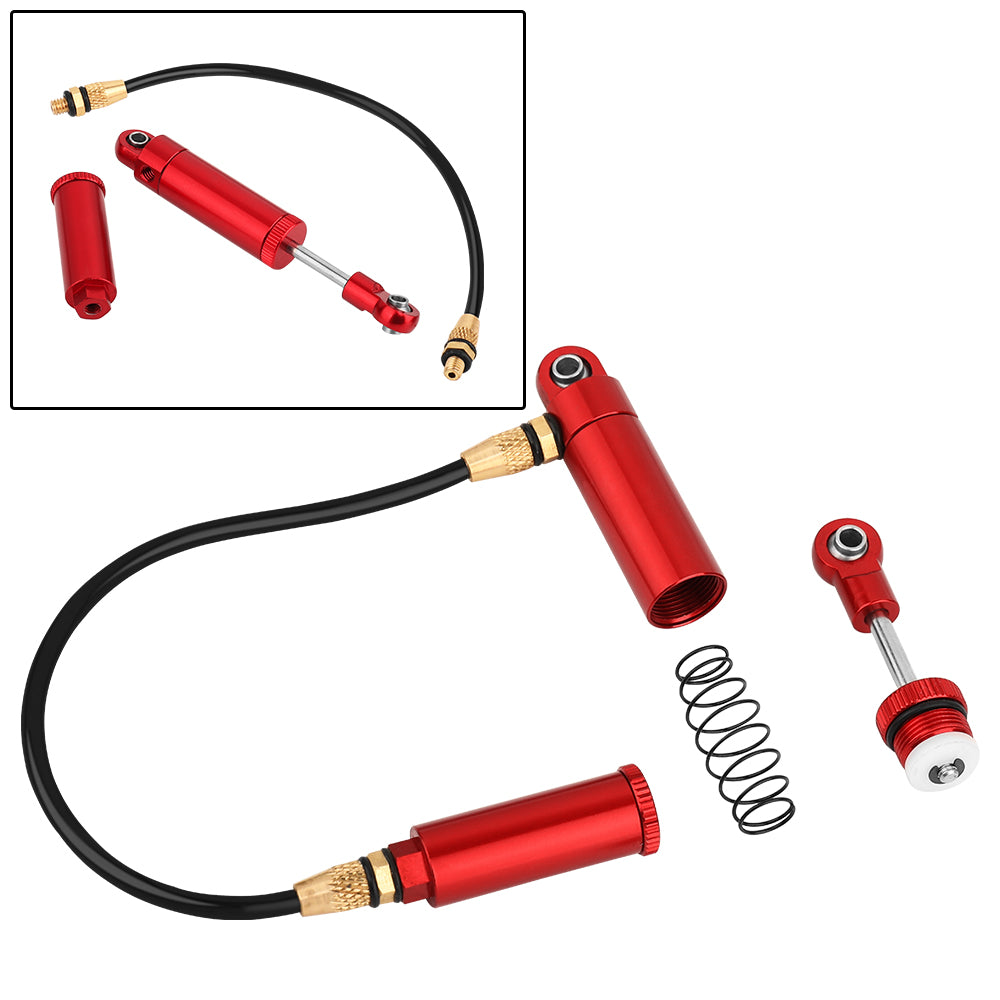 LonZeXy 4PCS Remote Reservoir Negative Pressure Shock Absorber 70/80/90/100/110mm Oil Damper For Axial SCX10 TRX4 TRX6 Wraith 1/10 RC Crawler Upgrade Parts