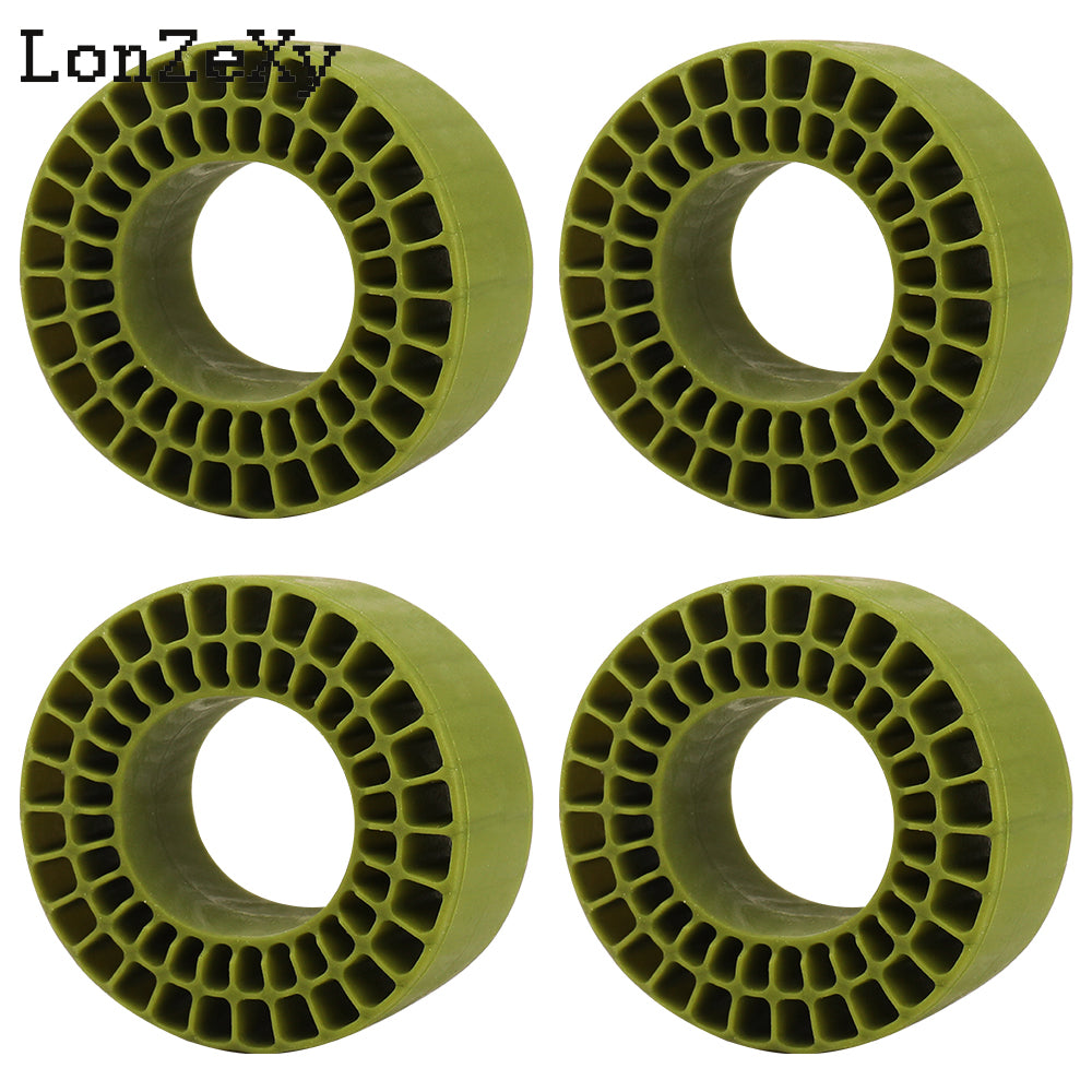 Lonzexy Silicone Rubber Inserts Foam for 58-64mm (2.4” OD) 1.0 Tires TRX4M SCX24 1/18 1/24 4 Pcs