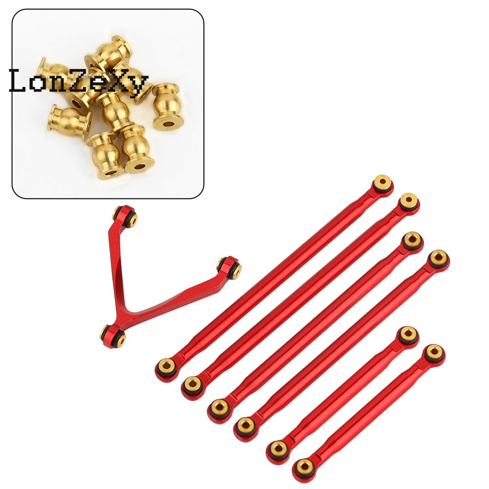 LONZEXY Stainless Steel Link Rod 313mm for SCX10 II