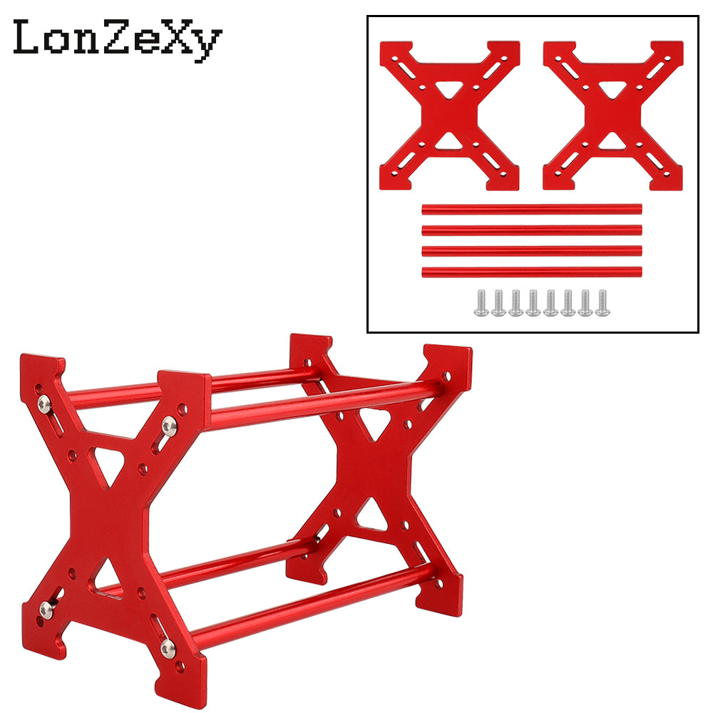 LONZEXY 1.0" Aluminum Wheel Tires Rack Storage for SCX24 AX24 TRX4M FCX24