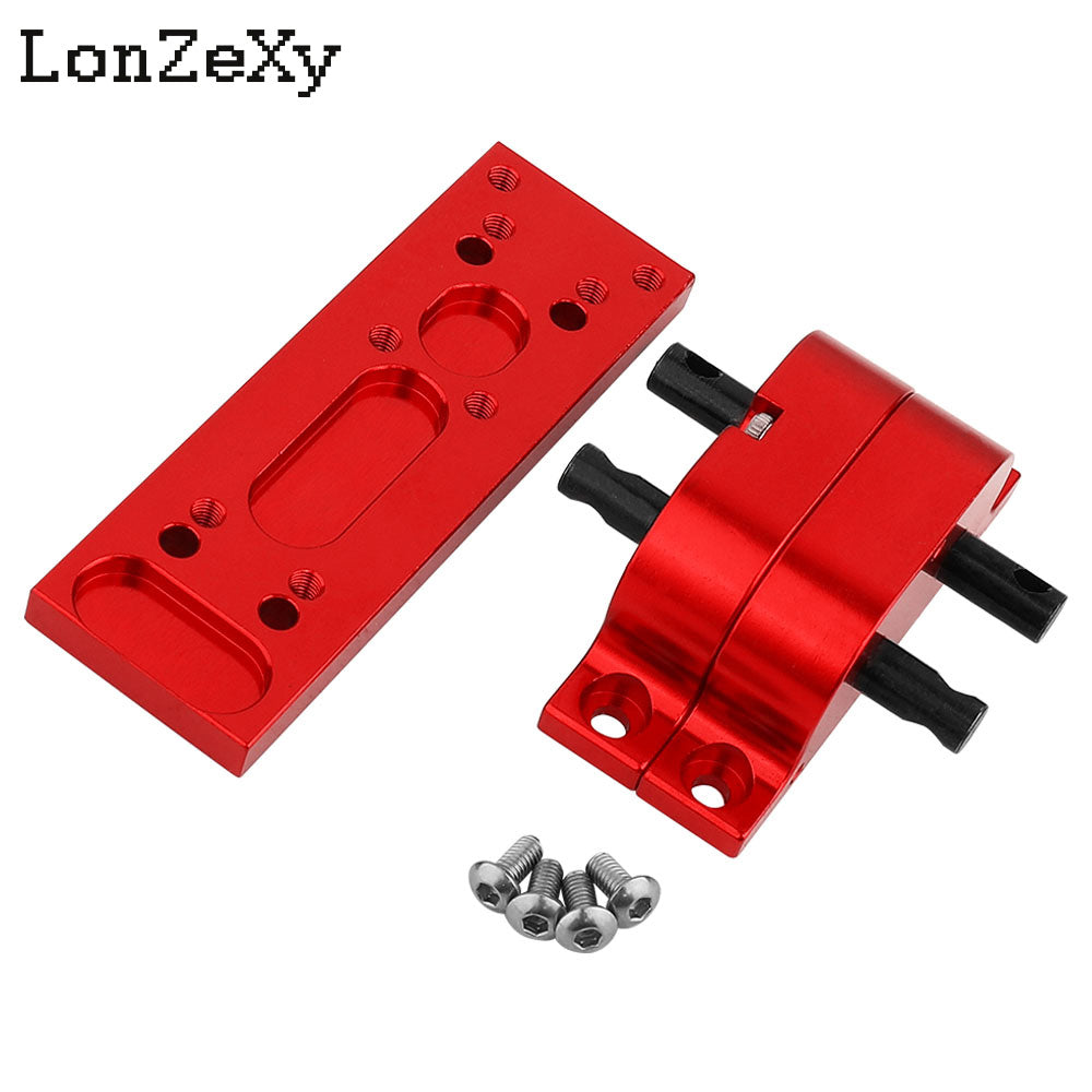 LONZEXY Metal Alloy Transmission with Mount Plate for SCX10