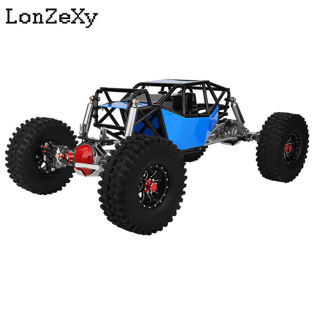 LONZEXY Wheelbase 310mm  Frame Chassis+Nylon Tube Roll Cage for SCX10