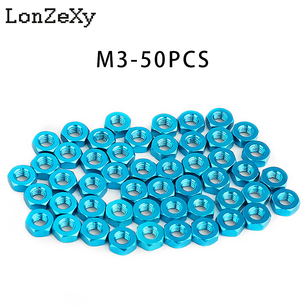 LONZEXY Hex Nut Stainless Steel 304(18-8) Metric Hexagon Nut 100 pcs