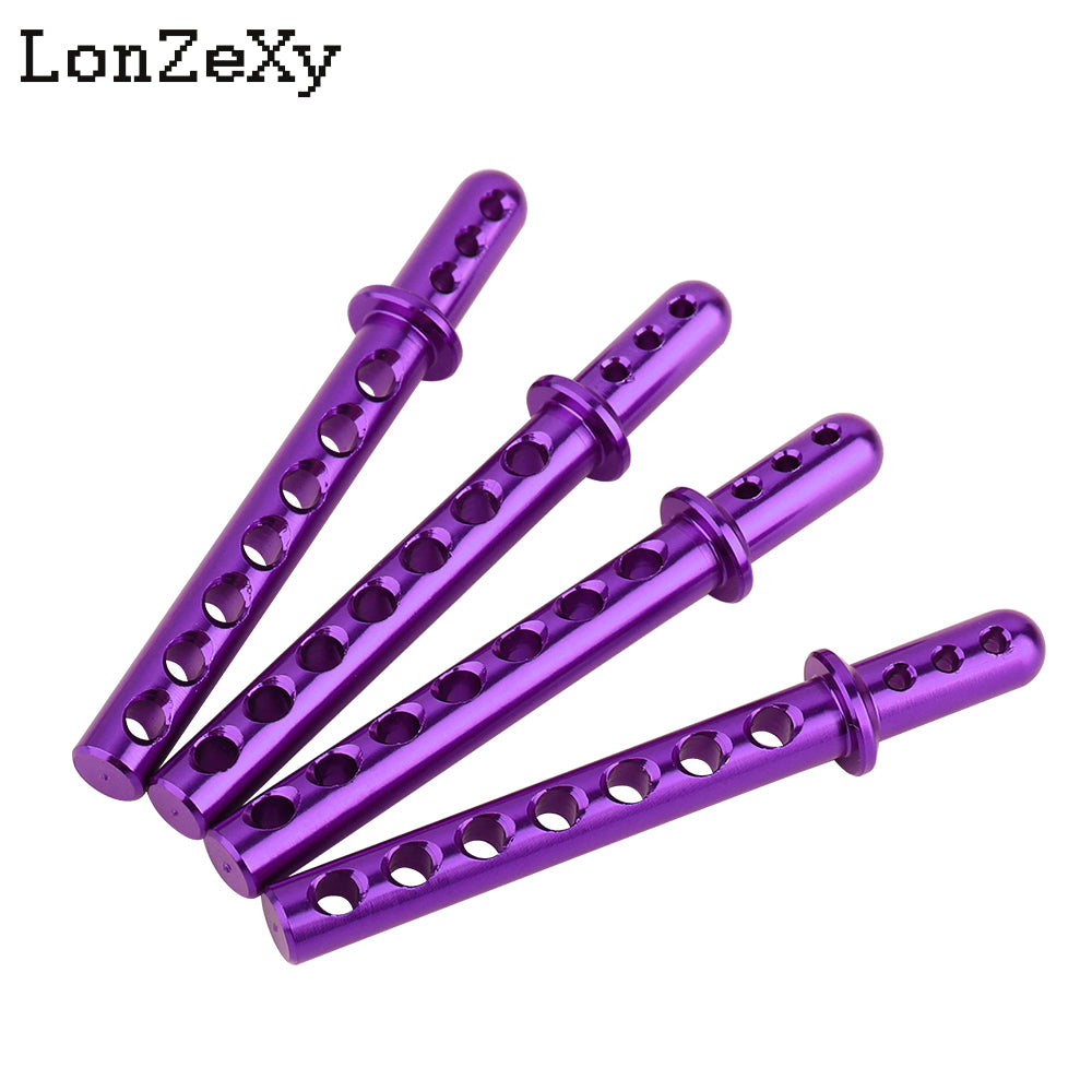LONZEXY Aluminum Body Post Mounts 4PCS for 1/10 SCX10 AXIAL