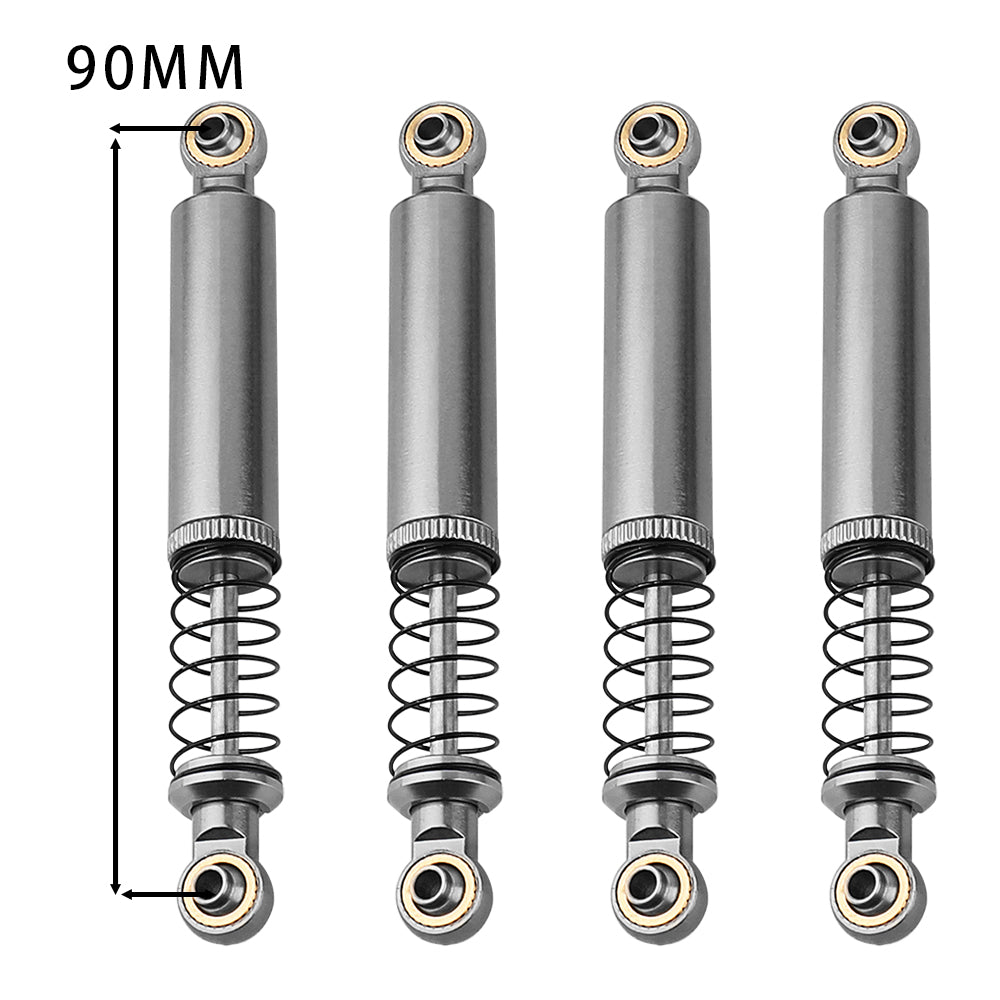 LonZeXy 1/10 RC Crawler Aluminum Oil Shock Absorber 70 80 90 100 110mm Adjustable Damper 4PCS For Axial SCX10 TRX4 D90 RC Off Road Car Upgrade Parts
