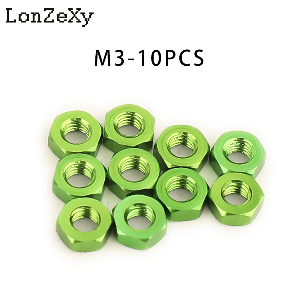 LONZEXY Hex Nut Stainless Steel 304(18-8) Metric Hexagon Nut 100 pcs
