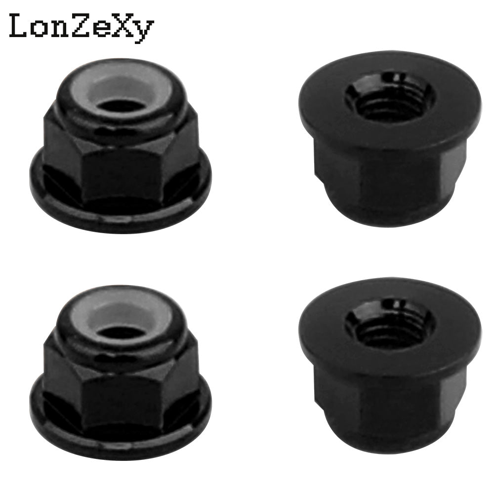 LONZEXY M3 Aluminum Alloy Flange Lock Nuts for DIY FPV Drone RC